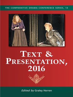 cover image of Text & Presentation, 2016